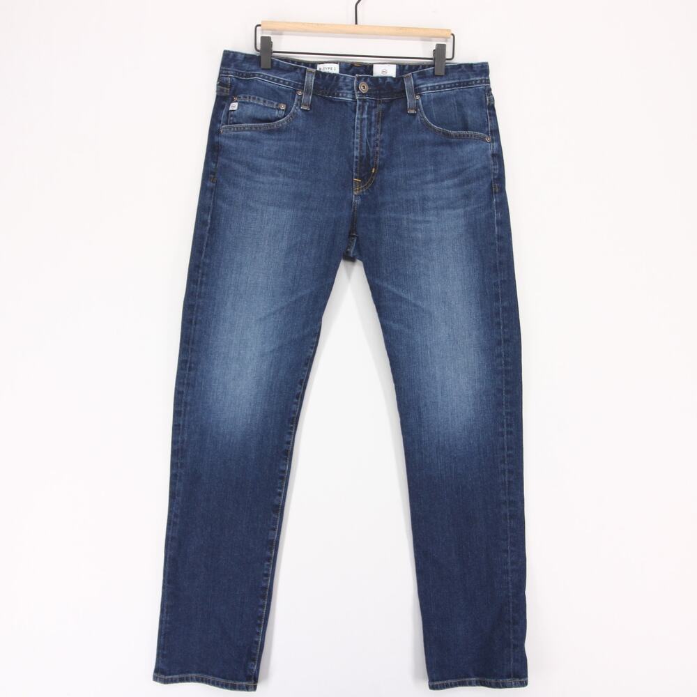 AG Adriano Goldschmied B Type I Jeans Mens 34x31 Blue Slim Stretch Denim USA